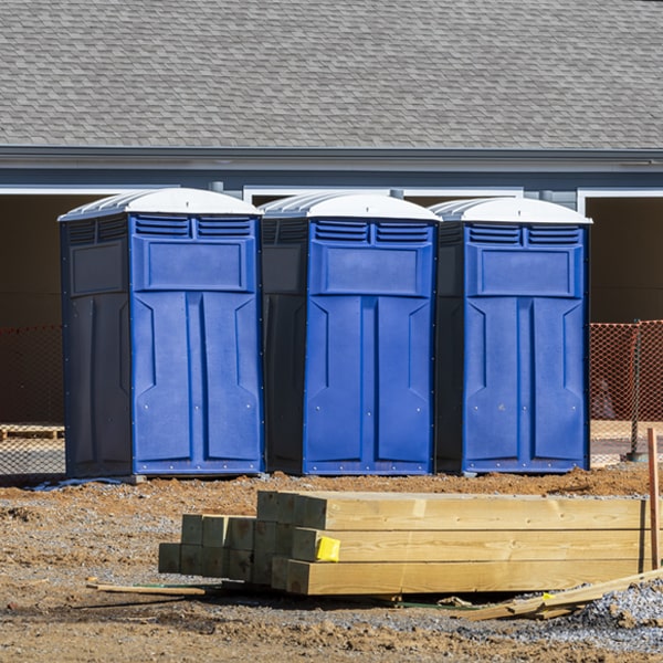 what is the maximum capacity for a single portable toilet in Lyons